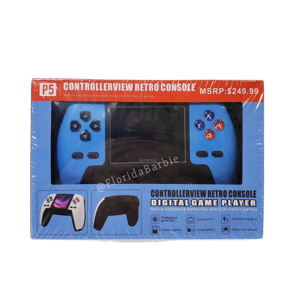 ControllerView Retro Console Handheld Game Player - Light Blue